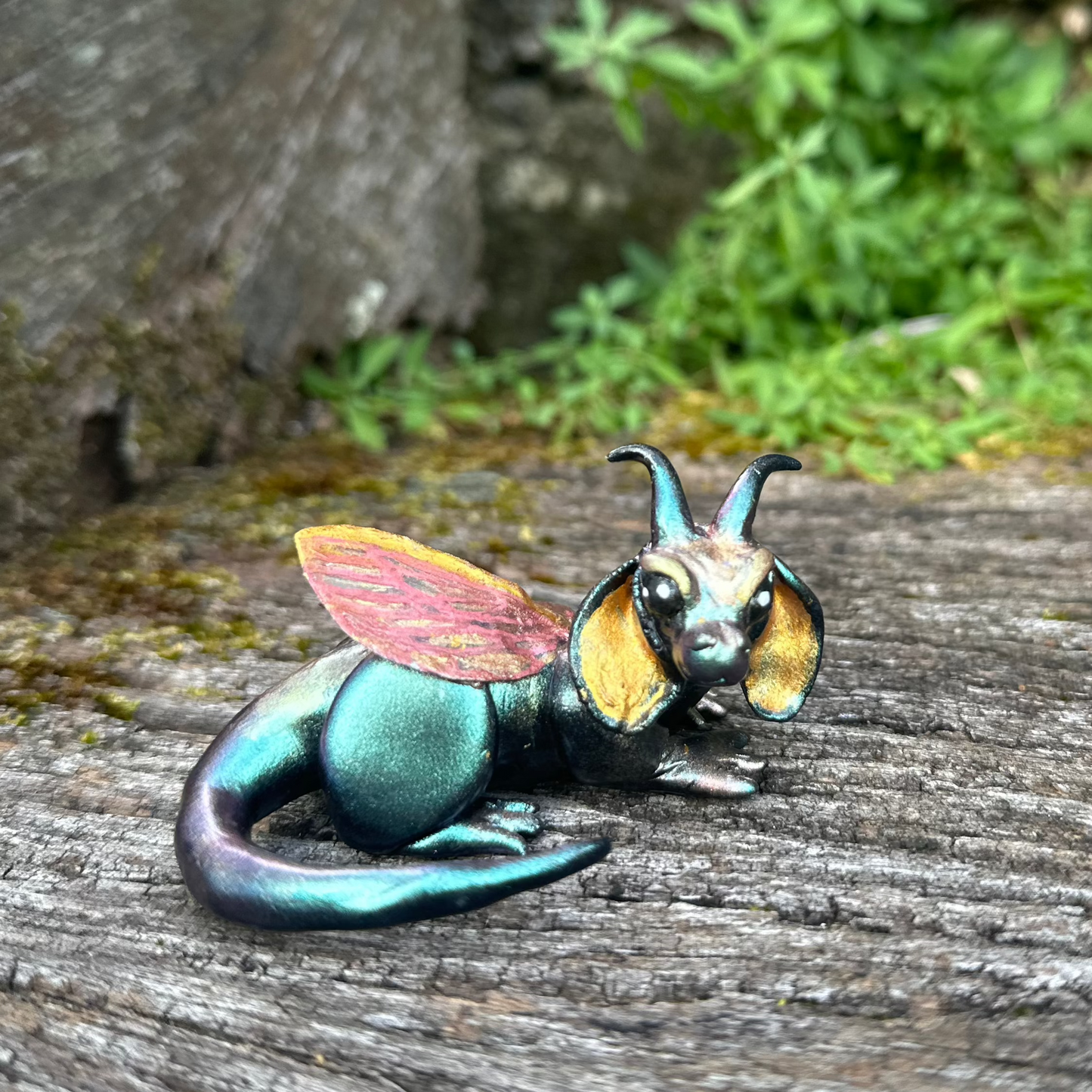 Palm-sized Iridescent Dragon